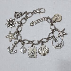 Brighton Ship to Shore nautical Beach sailing charm bracelet‎